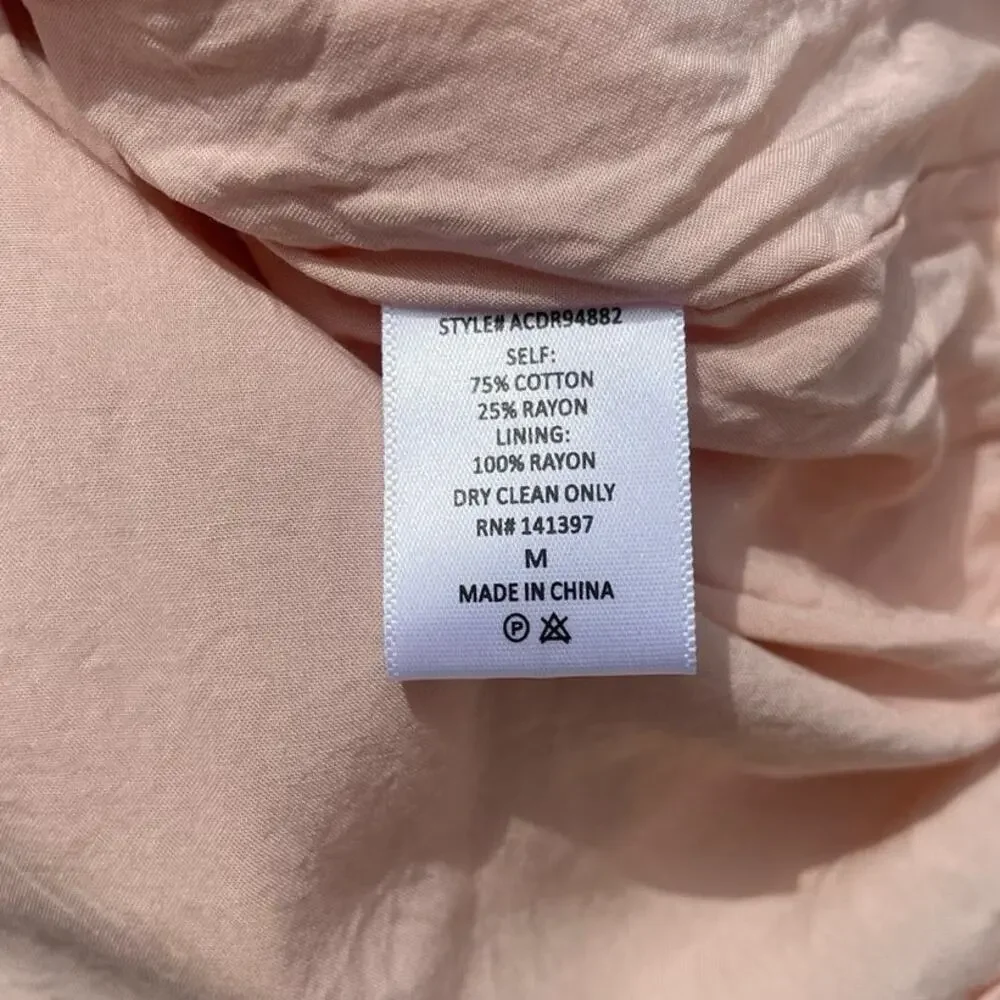 ASTR the Label Blush Pink Ruffle Bell Sleeve Faux Wrap Mini Dress - Size Medium - Picture 10 of 12